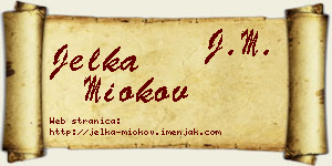 Jelka Miokov vizit kartica